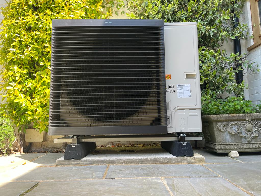 Out door Daikin Altherma heat pump unit